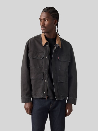 Levi's® Relaxed Fit Jeansjacke aus reiner Baumwolle mit aufgesetzten Taschen Black 4