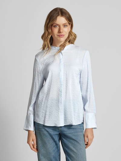 Mango Regular Fit Bluse mit Rundhalsausschnitt Modell 'GOODY' Hellblau 4