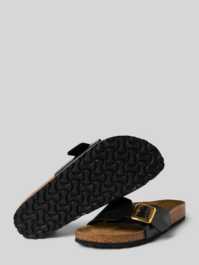 Birkenstock Sandalen van leer, model 'Catalina' Metallic zwart - 4