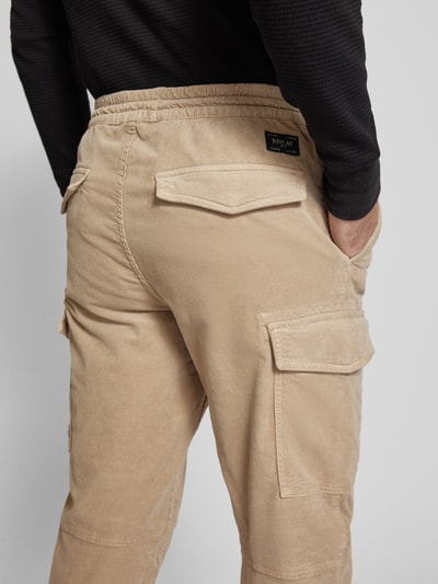 Replay Regular Fit Cordhose mit elastischem Bund Beige 3