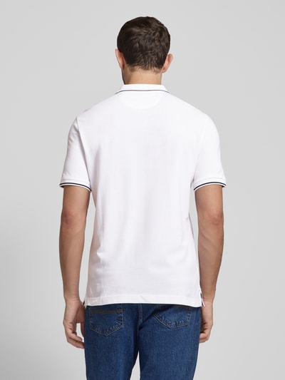 Gant Poloshirt mit Label-Stitching Modell 'TIPPING' Weiss 5