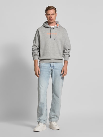 FIRE + ICE Hoodie met logo, model 'COVELL' Lichtgrijs - 1