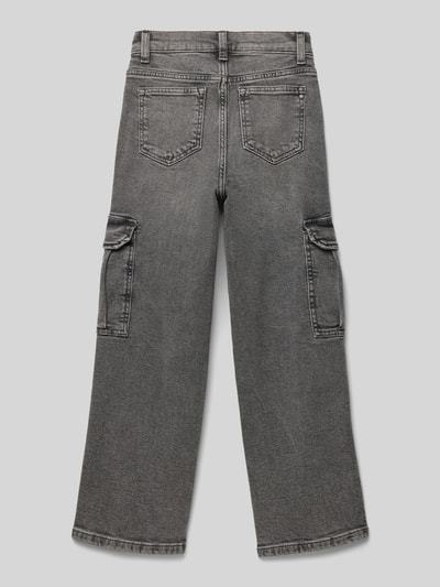 s.Oliver RED LABEL Comfort fit baggy jeans met cargozakken Zwart - 3