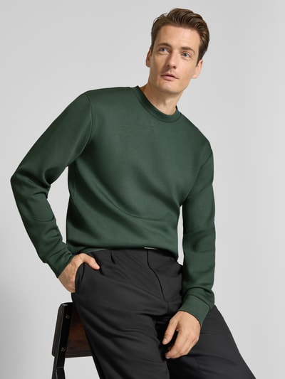 SELECTED HOMME Regular Fit Sweatshirt aus Viskose-Mix Modell 'EMANUEL' Dunkelgruen 3