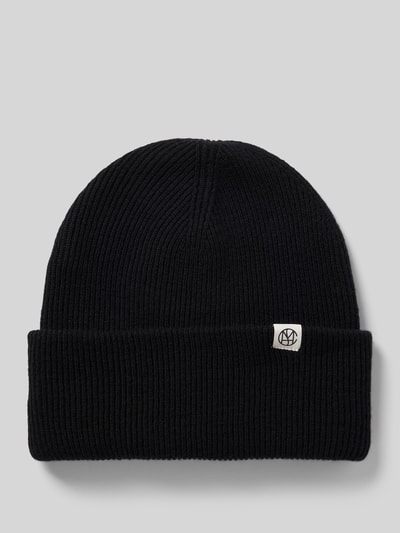 MSCH Copenhagen Beanie aus Wolle mit Label-Patch Black 1