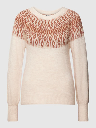 ONLY Strickpullover mit Rundhalsausschnitt Modell 'ALINA' Offwhite 2