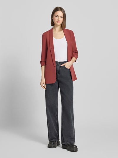 ONLY Regular Fit Longblazer mit 3/4-Ärmeln Modell 'ELLY' Rostrot 1