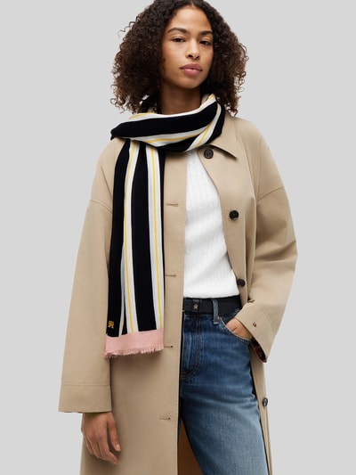 Tommy Hilfiger Schal aus Baumwoll-Mix Blau 1