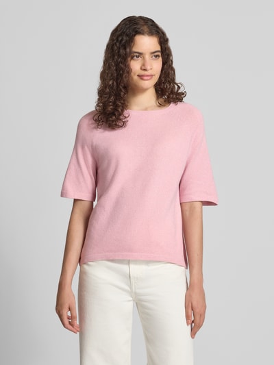 PIECES Regular Fit T-Shirt mit Rundhals Modell 'BREE' Hellrosa Melange 4
