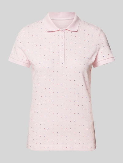 Christian Berg Woman Regular fit poloshirt met structuurmotief Rosé - 2