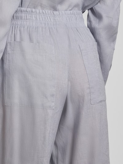 DRYKORN Loose Fit Leinenhose mit elastischem Bund Hellblau 3