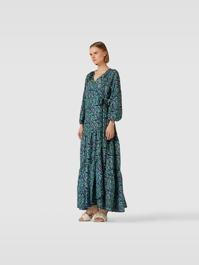 Hannah Artwear Maxikleid mit Paisley-Muster Dunkelblau 1