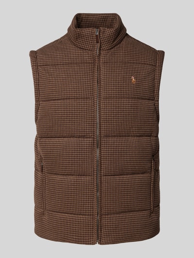 Polo Ralph Lauren Gewatteerde bodywarmer met ritszakken in lichtbruin online kopen P C