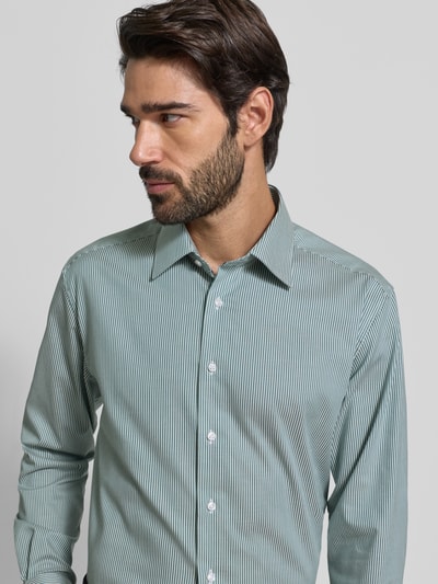 ETERNA Modern fit zakelijk overhemd van katoen met kentkraag Groen - 3