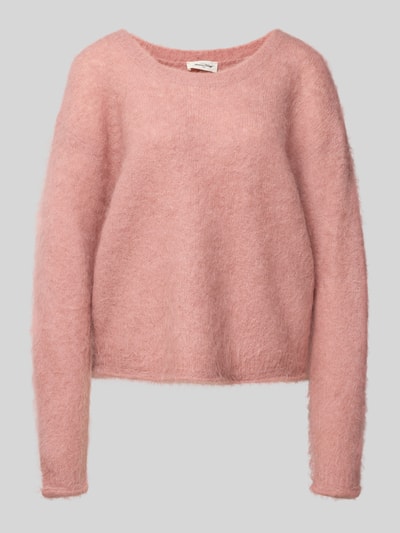 American Vintage Strickpullover mit gerippten Abschlüssen Modell 'NUNY' Altrosa 2