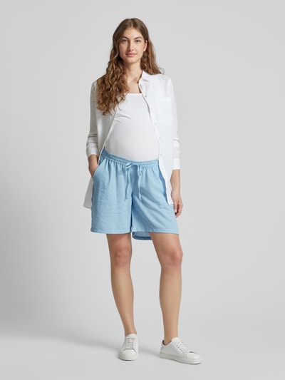 Mamalicious Umstands-Shorts mit Streifenmuster Modell 'LOUIZA' Blau 1