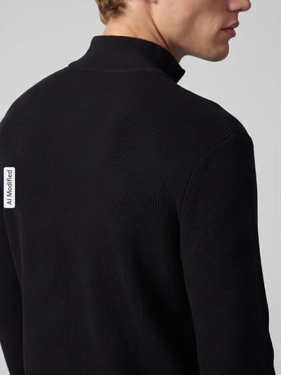 ONLY & SONS Regular Fit Troyer aus Baumwoll-Mix Modell 'PHIL' Black 3