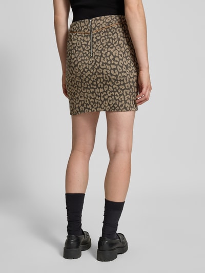 BOSS Orange Smalle minirok van katoenmix, model 'VASOLA' Beige - 5