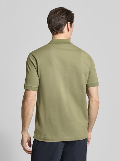 Lacoste Regular Fit Poloshirt aus reiner Baumwolle Oliv 5