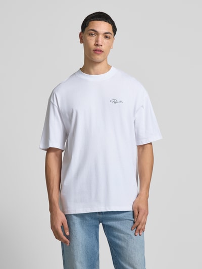 PEGADOR Oversized T-Shirt aus reiner Baumwolle Modell 'Pike' Weiss 4