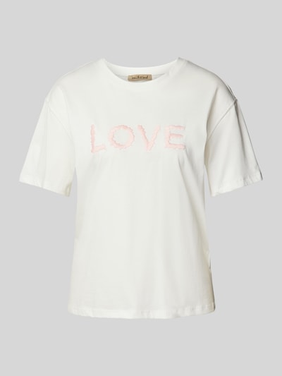 Smith and Soul T-Shirt mit Label-Stitching Weiss 2