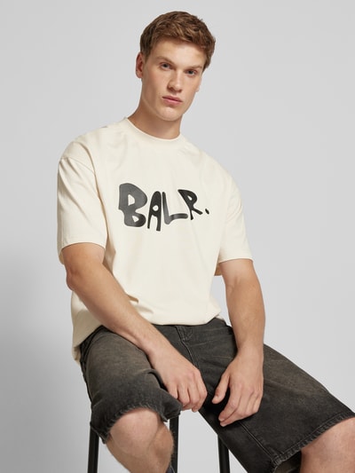 Balr. T-shirt z nadrukiem z logo Złamany biały 3