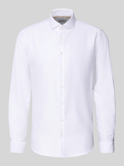 Jake*s Regular Fit Business-Hemd mit Haifischkragen Weiss 2