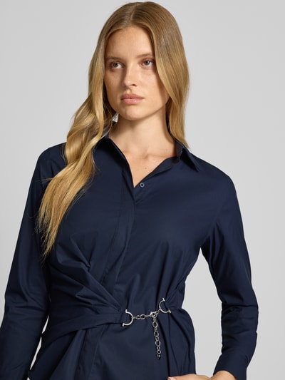 Lauren Ralph Lauren Regular Fit Hemdbluse mit Ketten-Detail Modell 'Coniah' Marine 3