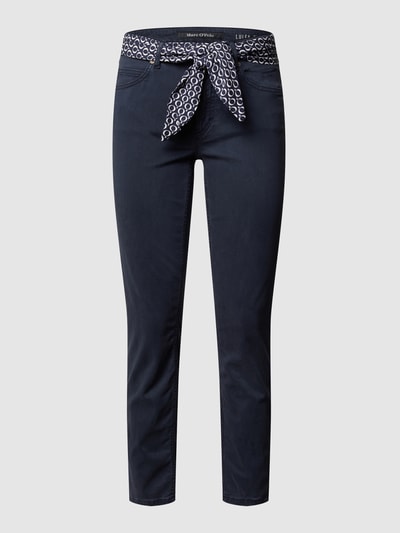 Marc O'Polo Slim Fit 7/8-Hose mit Gürtel  Marine 2