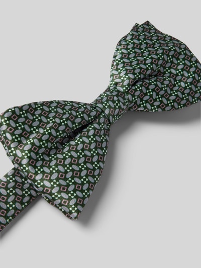 Blick Strik van zijde in all-over look, model 'Jeremy' Groen - 2