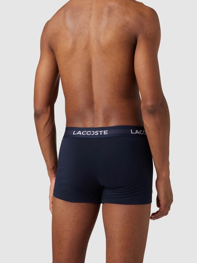 Lacoste Boxershort met logo in band in een set van 3 stuks Donkerblauw - 4