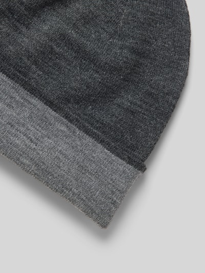 Barts Beanie mit Label-Detail Modell 'ECLIPSE' Anthrazit 2