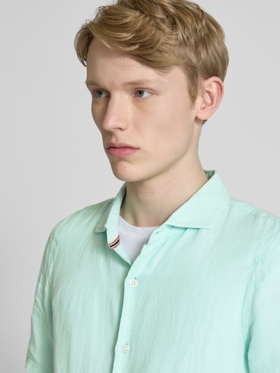 Superdry Regular Fit Freizeithemd aus reinem Leinen Mint 3