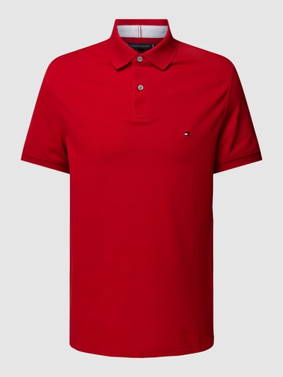 Tommy Hilfiger Poloshirt met labelstitching Rood - 2