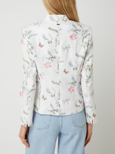 WHITE LABEL Blazer met bloemenborduursels Offwhite - 5