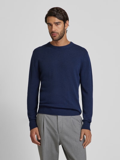 DIGEL Gebreide pullover met ribboorden, model 'Faros' Marineblauw - 4