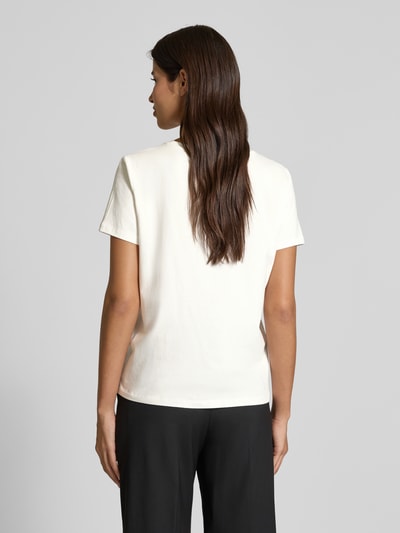 comma T-Shirt mit Motiv-Print Weiss 5