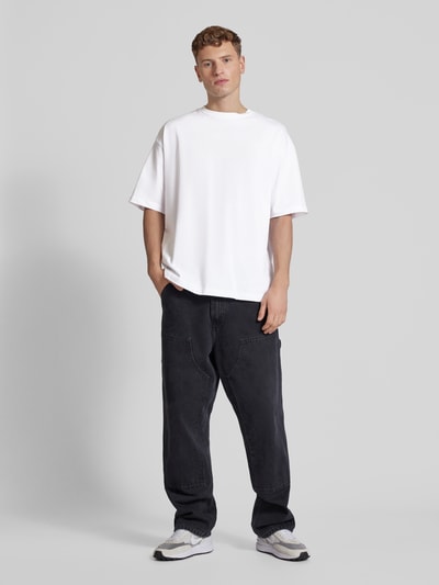 Tom Tailor Denim Oversized T-shirt in een effen design Wit - 1