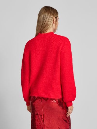 B.Young Relaxed Fit Strickpullover mit Stehkragen Modell 'MILLER' Rot 5