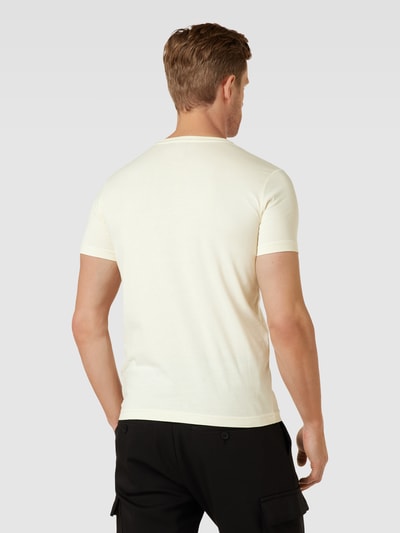 Iceberg T-Shirt mit Logo-Stitching Offwhite 5