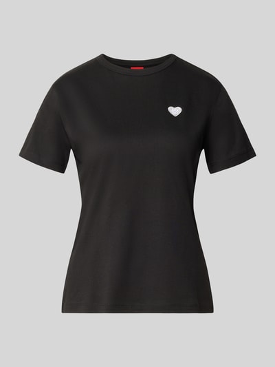 HUGO Regular Fit T-Shirt aus reiner Baumwolle Modell 'Damacia_9' Black 1