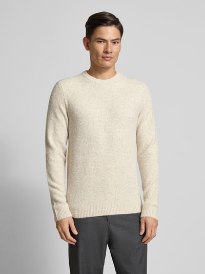 Jack & Jones Premium Gebreide pullover met ribboorden, model 'BLASIMON' Beige - 4