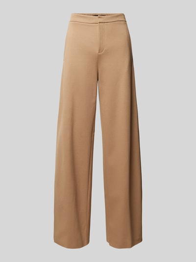 Drykorn Wide Leg Stoffhose mit Gesäßtaschen Modell 'FAE' Camel 2