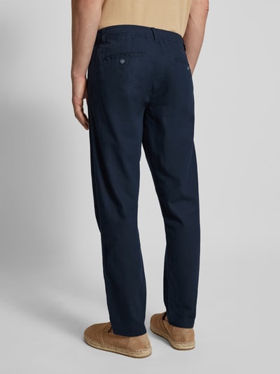 Lindbergh Stoffen broek met tunnelkoord Donkerblauw - 5