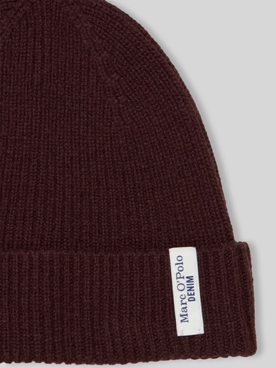 Marc O'Polo DENIM Mütze aus reiner Schurwolle Dunkelbraun 2