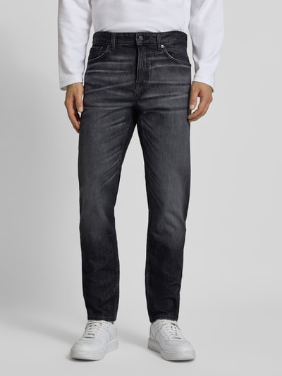 BOSS Orange Regular fit jeans van katoenmix, model 'RE.MAINE BO' Antraciet - 4