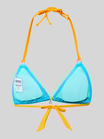 Banana Moon Bikinitop met halter, model 'BRARO' Lichtturquoise - 3