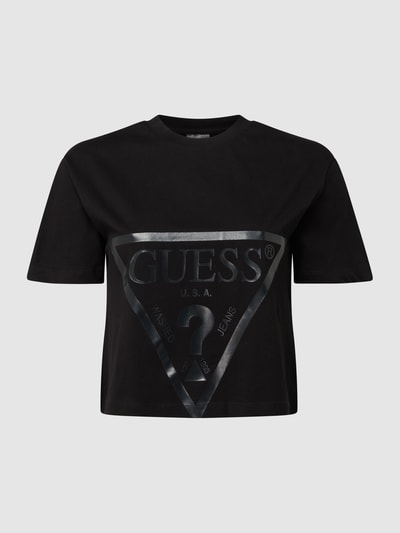 Guess Activewear T-shirt o pudełkowym kroju z logo model ‘Adele’ Czarny 2