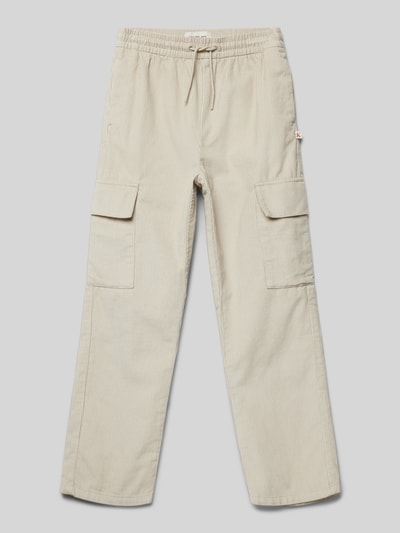 Calvin Klein Jeans Straight fit broek met labelpatch, model 'CORDUROY' Beige - 1