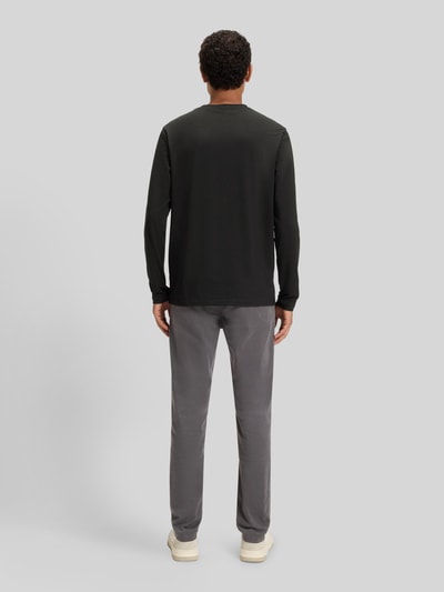 BOSS Orange Regular fit shirt met lange mouwen van katoenmix, model 'CHARK' Zwart - 5